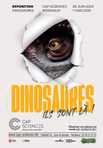 Exposition "Dinosaures" à Cap Sciences Du 15/10/2024 au 25/5/2025